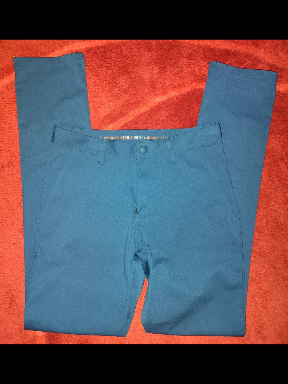 RHONE Women's Skinny Pants in Teal Blue Sz 28